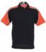 black orange polo shirt